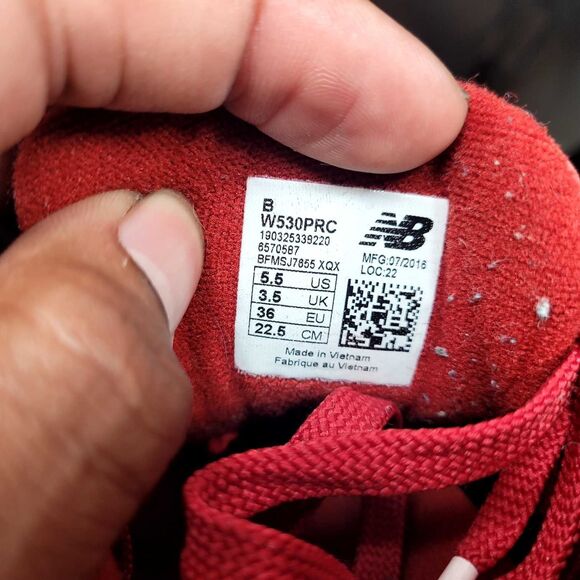 New Balance 530 Encap Women's Size 5.5 RED Sneakers W530PRC - Picture 11 of 11